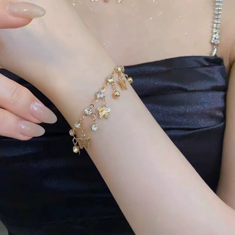 Bracelet Sparkling Zircon Flower Bracelet