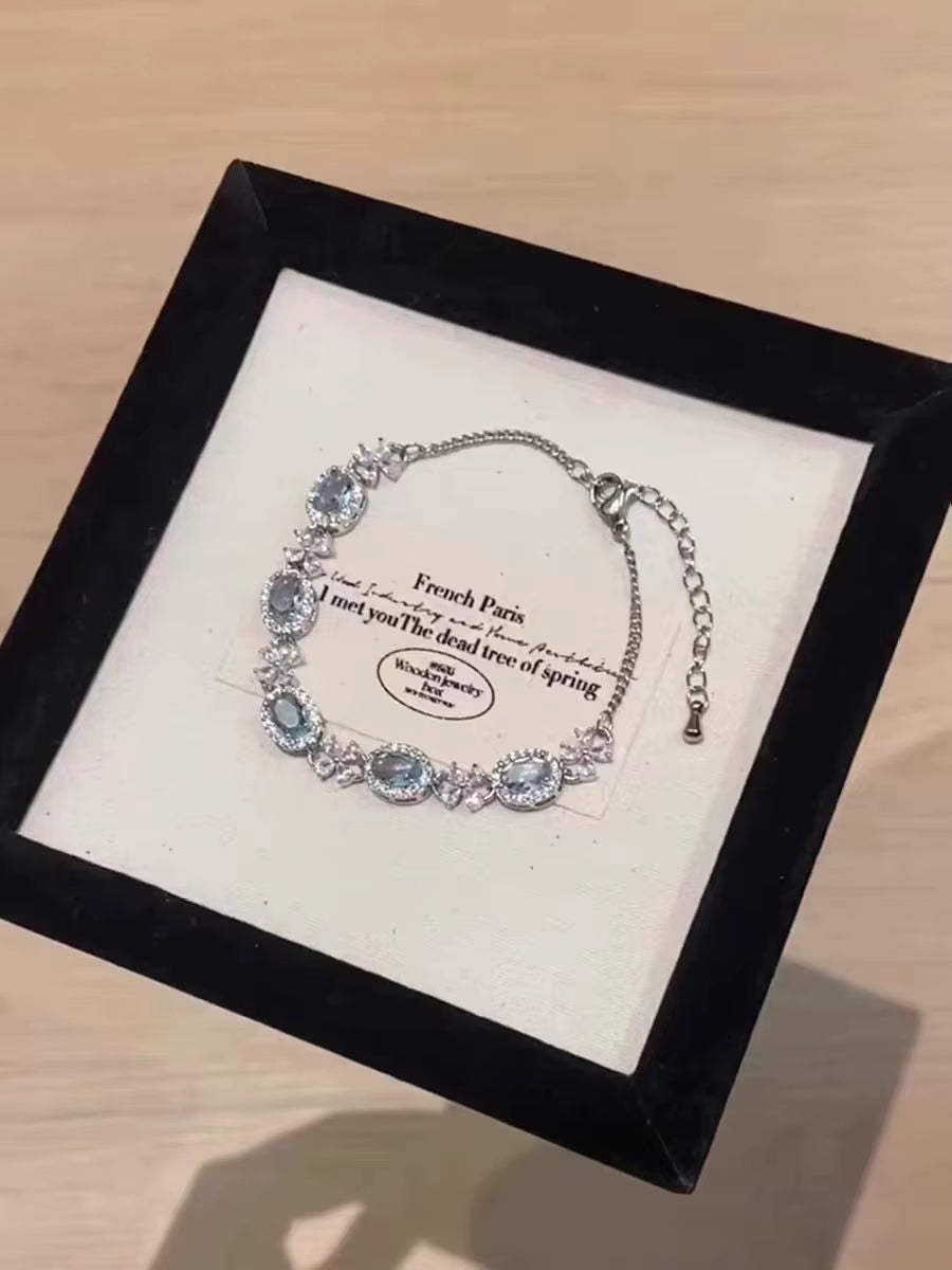 Bracelet Sparkling Zircon Flower Bracelet