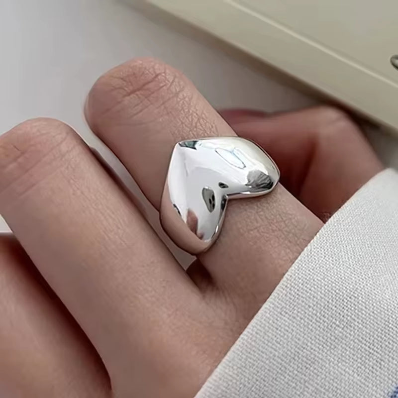 Silver Flower Ring for Women