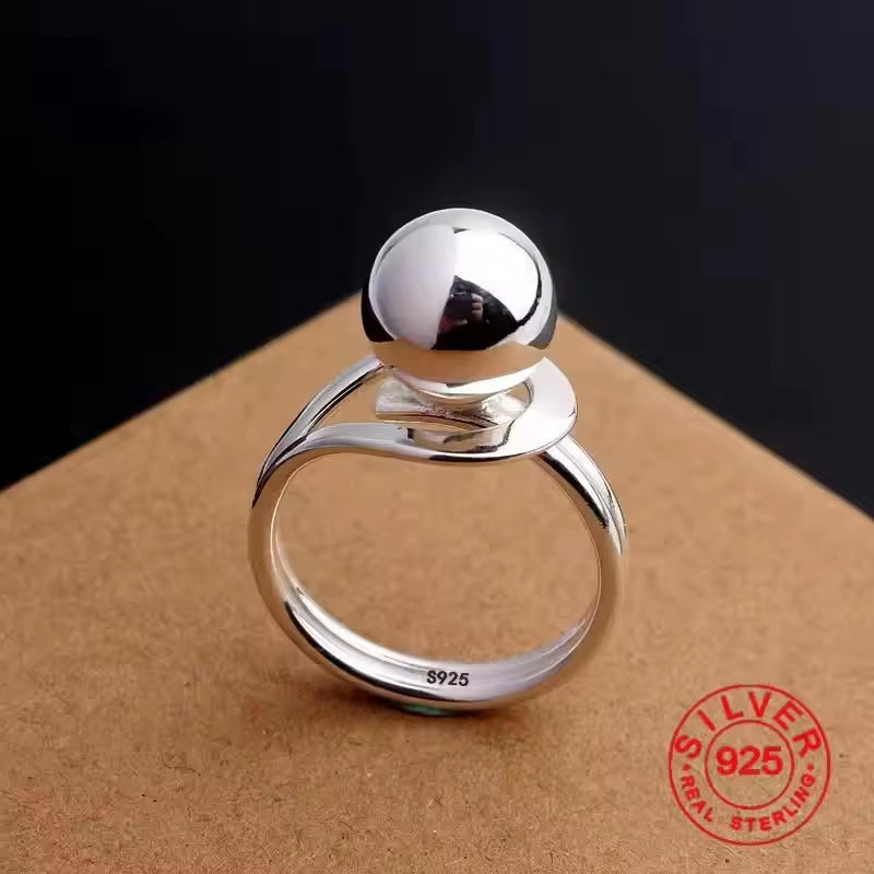 Silver Flower Ring for Women