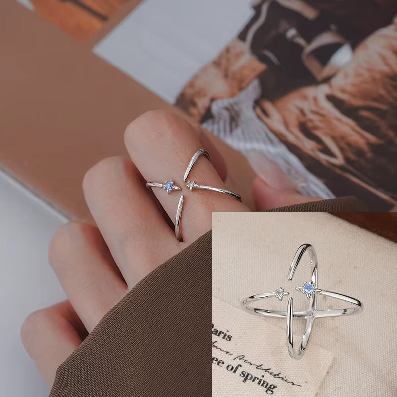 Silver Flower Ring for Women