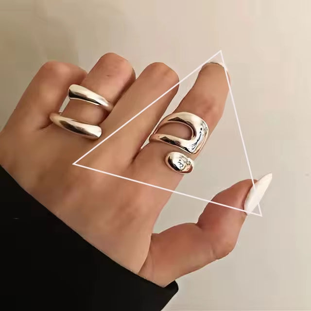 Silver Flower Ring for Women