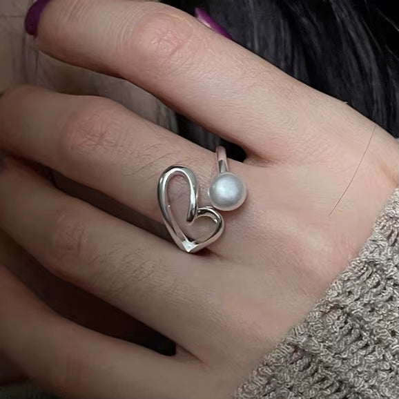 Silver Flower Ring for Women