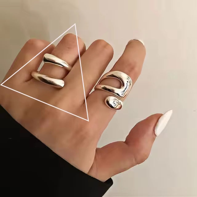 Silver Flower Ring for Women