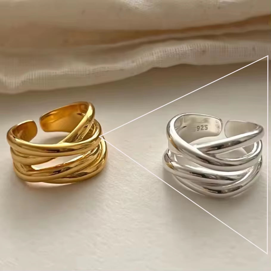 Silver Flower Ring for Women