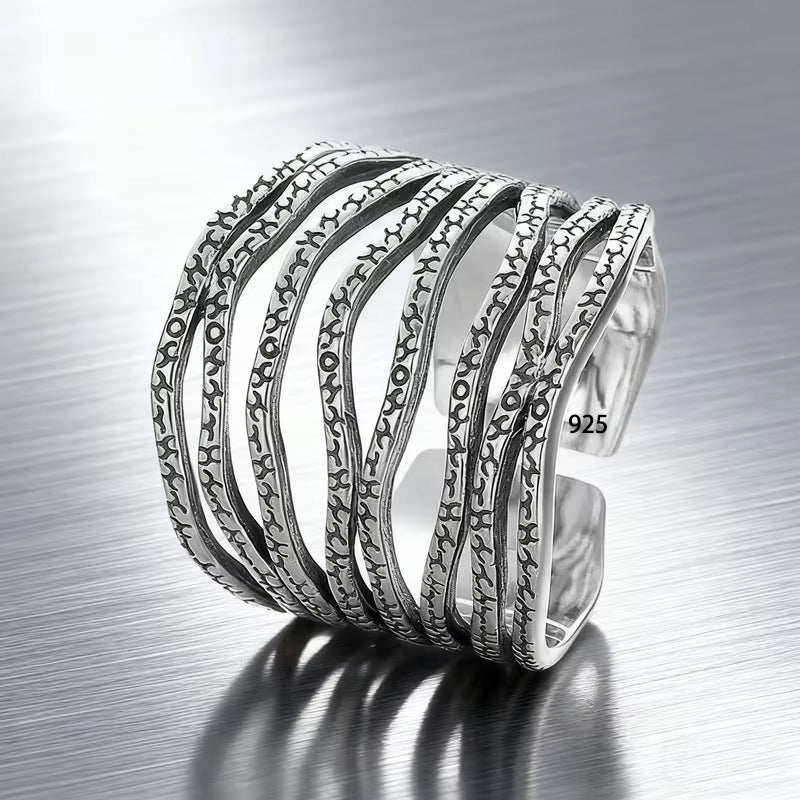 Silver Flower Ring for Women