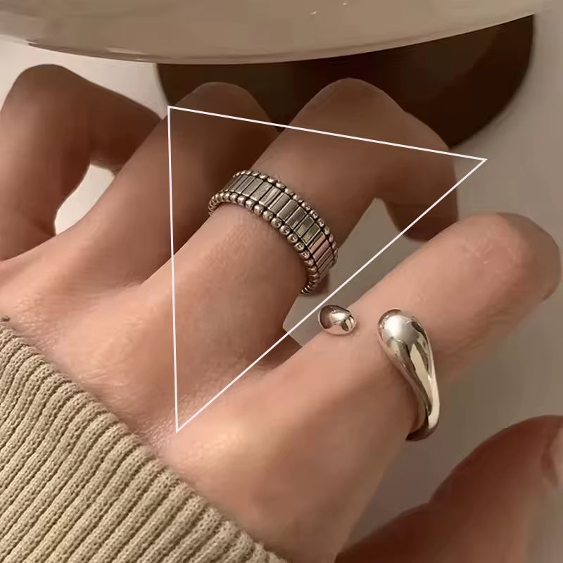 Silver Flower Ring for Women