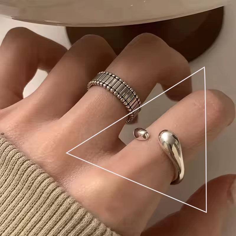 Silver Flower Ring for Women