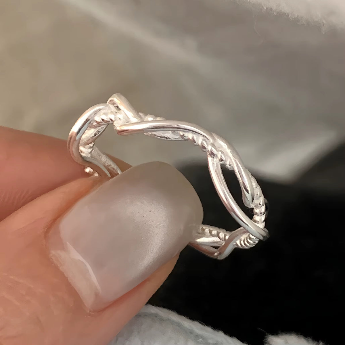 Silver Flower Ring for Women
