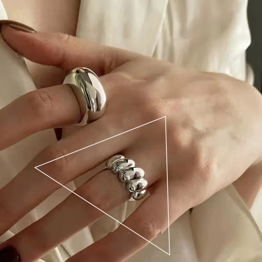 Silver Flower Ring for Women
