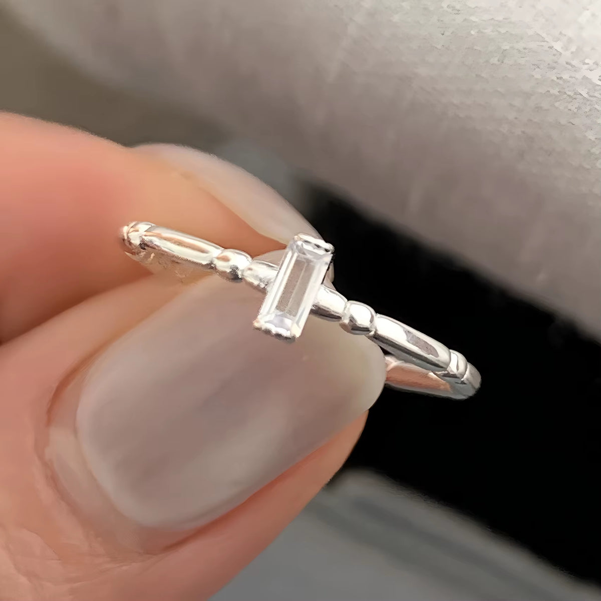 Silver Flower Ring for Women